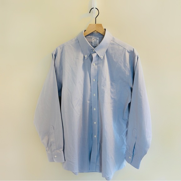 Brooks Brothers Other - Brooks Brothers Regent Fit Original Polo Shirt Mens Size 16.5 34 Blue Chambray